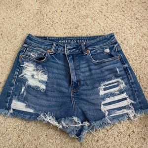 American Eagle High Rise Jean Mom Shorts